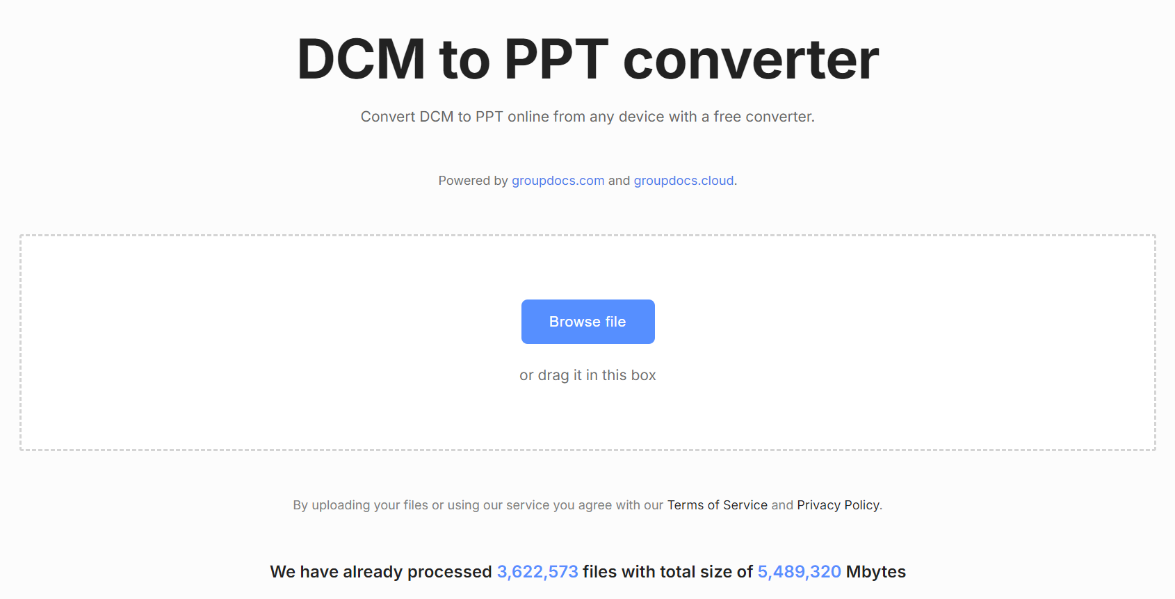 groupdocs dicom to ppt converter online free